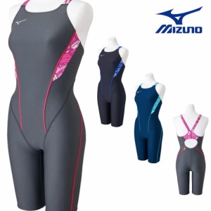 ミズノ MIZUNO 競泳水着 レディース 練習用 エクサースーツ ハーフスーツ EXER SUITS U-Fit 競泳練習水着 2024年春夏モデル N2MGB287