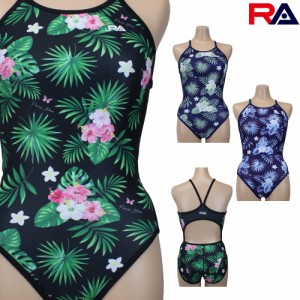 アールエー RA 競泳水着 レディース 練習用 ISLAND NATURE FLOWER BLOOMS - TROPICAL H-BACK ワンピース 競泳練習水着 2024年春夏モデル 