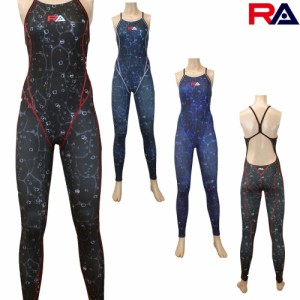 アールエー RA 競泳水着 レディース 練習用 WATER SPORTS DEEP OCEAN OXYGEN X-BACK フルスパッツ(ロング) 競泳練習水着 2024年春夏モデ