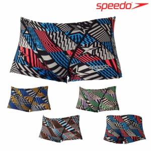 クーポン配布中 スピード SPEEDO 競泳水着 メンズ 練習用 ブーンジオメトリックターンズボックス ENDURANCE ECO 競泳練習水着 2024年春夏