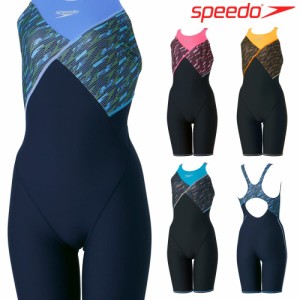 スピード SPEEDO 競泳水着 レディース 練習用 ブーンフローターンズニースキン オールインワン ENDURANCE ECO 競泳練習水着 2024年春夏モ