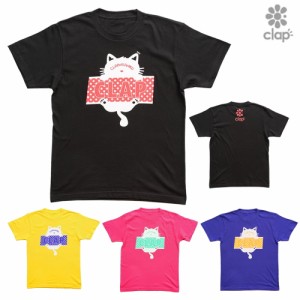 クラップ CLAP ニャンコ Tシャツ レディース スポーツアパレル トレーニング フィットネス 女性 CTS24029