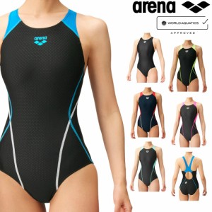 アリーナ ARENA 競泳水着 レディース fina承認 セイフリーバック 着やストラップ AQUA RACING AQUA STRIPE-D ARN-2051W