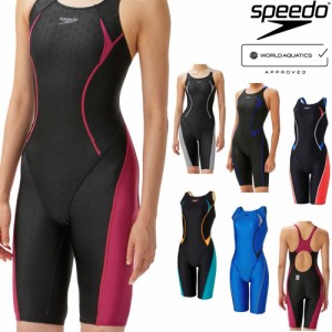 スピード SPEEDO 競泳水着 レディース WORLD AQUATICS承認 セミオープンバックニースキン オールインワン FLEX Σχ SCW12302F fina マー