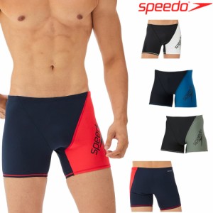 スピード SPEEDO 競泳水着 メンズ 練習用 パネルフリージリーターンズハーフボックス ENDURANCE ECO 競泳練習水着 ST52303