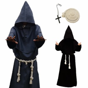 ハロウィンコスプレセット 神父服 牧師 魔法使い (ev0003) ハロウィン コスプレ コスチューム 衣装　仮装