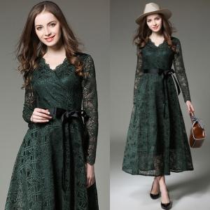 総レース ワンピース グリーンの通販 Au Pay マーケット