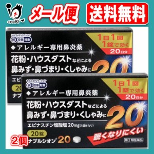 【第2類医薬品】★ナブルシオン20 20錠 ×2個セット【シオノケミカル】眠くなりにくいアレルギー専用鼻炎薬 花粉・ハウスダストなどによ