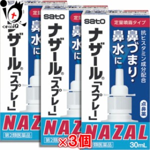 【第2類医薬品】★ナザール「スプレー」（ポンプ） 30mL ×3個セット 【佐藤製薬】【送料無料】