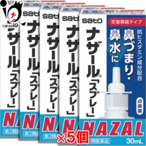 【第2類医薬品】★ナザール「スプレー」（ポンプ） 30mL ×5個セット 【佐藤製薬】【送料無料】