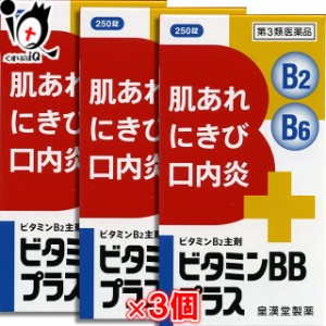 【第3類医薬品】ビタミンBBプラス「クニヒロ」250錠 × 3個セット【皇漢堂製薬】