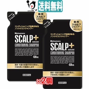 【医薬部外品】ハツモール 薬用スカルプシャンプープラス 430ml 詰替用 × 2個セット【田村治照堂】【あす着対応】【送料無料】