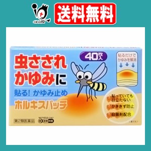 【第2類医薬品】★ホルキスパッチ 40枚【テイコクファルマケア】貼るかゆみ止め 痒み止め パッチ 虫さされ 虫刺され しもやけ 殺菌剤配合