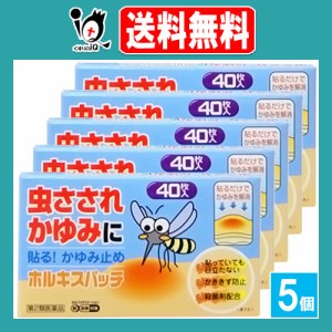 【第2類医薬品】★ホルキスパッチ 40枚×5個セット【テイコクファルマケア】貼るかゆみ止め 虫さされ、かゆみ、しもやけ等かゆいところに