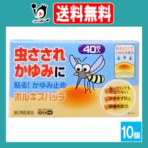 【第2類医薬品】★ホルキスパッチ 40枚×10個セット【テイコクファルマケア】貼るかゆみ止め 虫さされ、かゆみ、しもやけ等かゆいところ