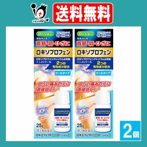 【第2類医薬品】★ロキエフェクトLXローションα 25g×2個セット【大石膏盛堂】首筋・肩・ひざに つらい痛みの元に直接効く！ ロキソプロ