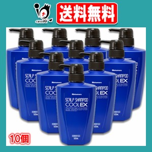 【医薬部外品】ハツモール 薬用スカルプシャンプークールEX 500mL×10個セット【田村治照堂】爽快クールタイプ 育毛剤メーカーが頭髪環境