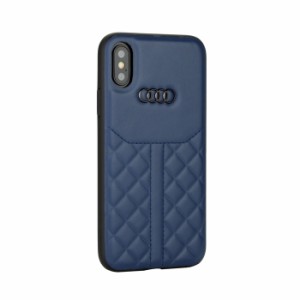 Audi アウディ Q8 iPhone X iPhone XS ケース 本革 背面 カバー アイフォン iPhoneX