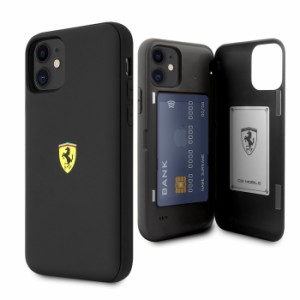 フェラーリ iPhone 11 ケース 内蔵カードスロット付背面 カバー アイフォン iPhone11