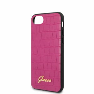 GUESS（ゲス）iPhone SE2 第2世代 / iPhone8 / iPhone7 クロコ調 背面 カバー アイフォン