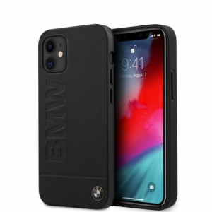 BMW iPhone12mini ケース 本革 背面ケース