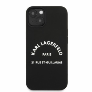 KARL LAGERFELD 公式 ライセンス 背面 iPhone 13 シリコンケース カール ラガーフェルド ファッション アパレル ブランド アイフォン カ