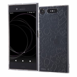 Xperia XZ1 ディズニー カバー ケース 耐衝撃 衝撃に強い 保護 ラメ入り グリッター キラキラ 軽い ソフト TPU SO-01K SOV36 701SO docom