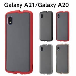 Galaxy A21 A21 シンプル A20 SC-42A SCV49 ケース 耐衝撃 ハイブリッドケース クリア ブラック ギャラクシーA21 ギャラクシーA20 カバー