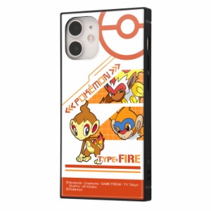 iPhone12 mini ポケモン カバー ケース 耐衝撃 衝撃に強い 保護 傷に強い スクエア 四角 ハード ソフト クッション スマホケース KAKU ヒ