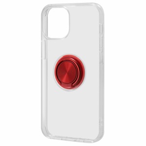 iPhone13 mini カバー ケース 耐衝撃 衝撃に強い 保護 シンプル 背面クリア 透明 リング付き 軽量 軽い 柔らかい ソフト TPU スマホケー