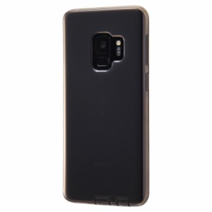 Galaxy S9 SC-02K SCV38 docomo au カバー ケース 耐衝撃 衝撃に強い 保護 シンプル 背面クリア 透明 コネクタキャップ付き 蓋付き フタ