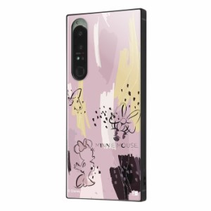 Xperia 1 IV ケース SOG06 SO-51C カバー ディズニー ミニー 耐衝撃 キャラクター ハードケース ソフトケース スマホケース スクエア KAK