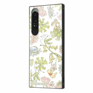 Xperia 1 IV ケース SOG06 SO-51C カバー ディズニー 耐衝撃 キャラクター ハードケース ソフトケース スマホケース スクエア KAKU プー