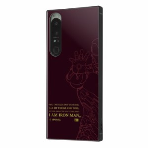 Xperia 1 IV ケース SOG06 SO-51C カバー マーベル 耐衝撃 キャラクター ハードケース ソフトケース スマホケース スクエア KAKU アイア