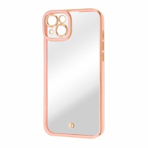 iPhone14Plus ケース メタリックフレーム ピンク ゴールド PINK iPhone 14 Plus カバー ソフト ソフトケース ハード ハードケース スマホ