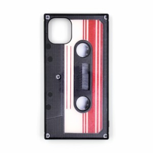 iPhone11 ケース  耐衝撃 耐衝撃ケース iPhone 11 KAKU スクエア 四角 レトロ カセットテープ テープ