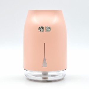 加湿器 ミニ ファン ミニ加湿器 卓上 卓上加湿器 シンプル コンパクト 静か 清音 ミスト ピンク かわいい USB給電式