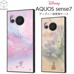 AQUOSsense7 ケース ディズニー 耐衝撃 AQUOS sense7 スクエア 四角 耐衝撃ケース カバー ソフトケース ハードケース スマホケース スマ