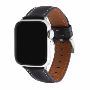 Apple Watch バンド 41mm 40mm アップルウォッチ 本革 レザー 交換ベルト ブラック レザーバンド ビジネス レザーベルト 交換バンド レザ