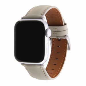 Apple Watch バンド 41mm 40mm アップルウォッチ 本革 レザー 交換ベルト グレー レザーバンド ビジネス レザーベルト 交換バンド レザー