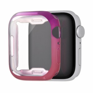 Apple Watch カバー 45mm 44mm アップルウォッチ ケース 一体型 Series8 Series7 SE アップルウォッチ用 保護ケース 全面保護 装着簡単 