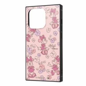 iPhone14Pro ケース ミニー 耐衝撃 衝撃吸収 ピンク お花 花 PINK iPhone 14 Pro カバー ソフト ソフトケース ハード ハードケース スマ