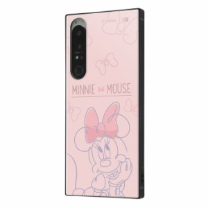 Xperia1IV ケース ミニー 耐衝撃 衝撃吸収 ピンク リボン PINK Xperia 1 IV 1IV カバー ソフト ソフトケース ハード ハードケース スマホ