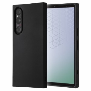 Xperia 1 V ケース シンプル 耐衝撃 ブラック Xperia1V SO-51D SOG10 エクスペリア ワン マークファイブ カバー ソフト ソフトケース ス