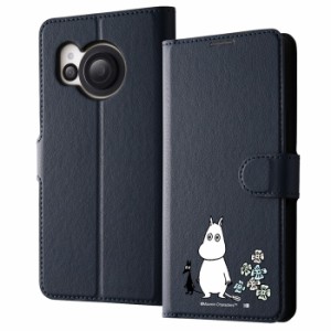 AQUOS R8 ケース ムーミン Moomin 手帳型 マグネット AQUOSR8 SH-52D アクオスR8 キャラクター グッズ 手帳型ケース カバー ソフト ハー