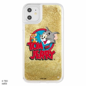 iPhone11 iPhoneXR トムとジェリー カバー ケース 耐衝撃 衝撃に強い 保護 ラメ入り グリッター キラキラ ラメ動く 液体 可愛い かわいい