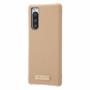 Xperia5 カバー ケース 耐衝撃 保護 レザー 革 かわいい くすみカラー SO-01M SOV41 901SO J9260 SIMフリー docomo au softbank エクスペ