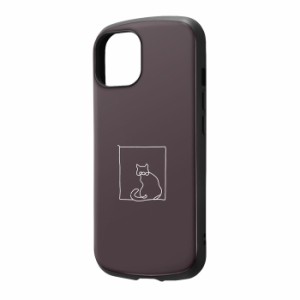 iPhone 15 ケース 猫 ネコ ねこ 耐衝撃 iPhone15 アイフォン15 耐衝撃ケース 丈夫 可愛い ブラウン シンプル カバー ソフト ハード スマ