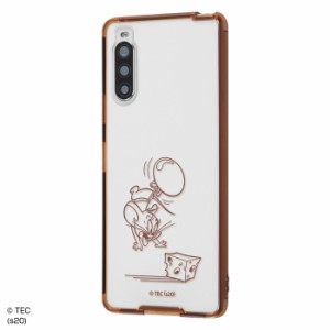 Xperia10 II トムとジェリー カバー ケース 耐衝撃 保護 透明 軽い 薄い かわいい SO-41A SOV43 A001SO Ymobile XQ-AU42 SIMフリー docom