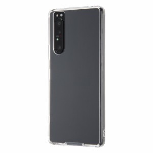 Xperia1 II カバー ケース 耐衝撃 衝撃に強い 保護 傷に強い シンプル 背面クリア 透明 軽量 軽い 薄い SO-51A SOG01 XQ-AT42 SIMフリー 